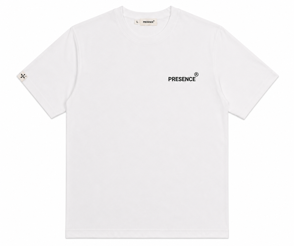 Presence Needed White Tee