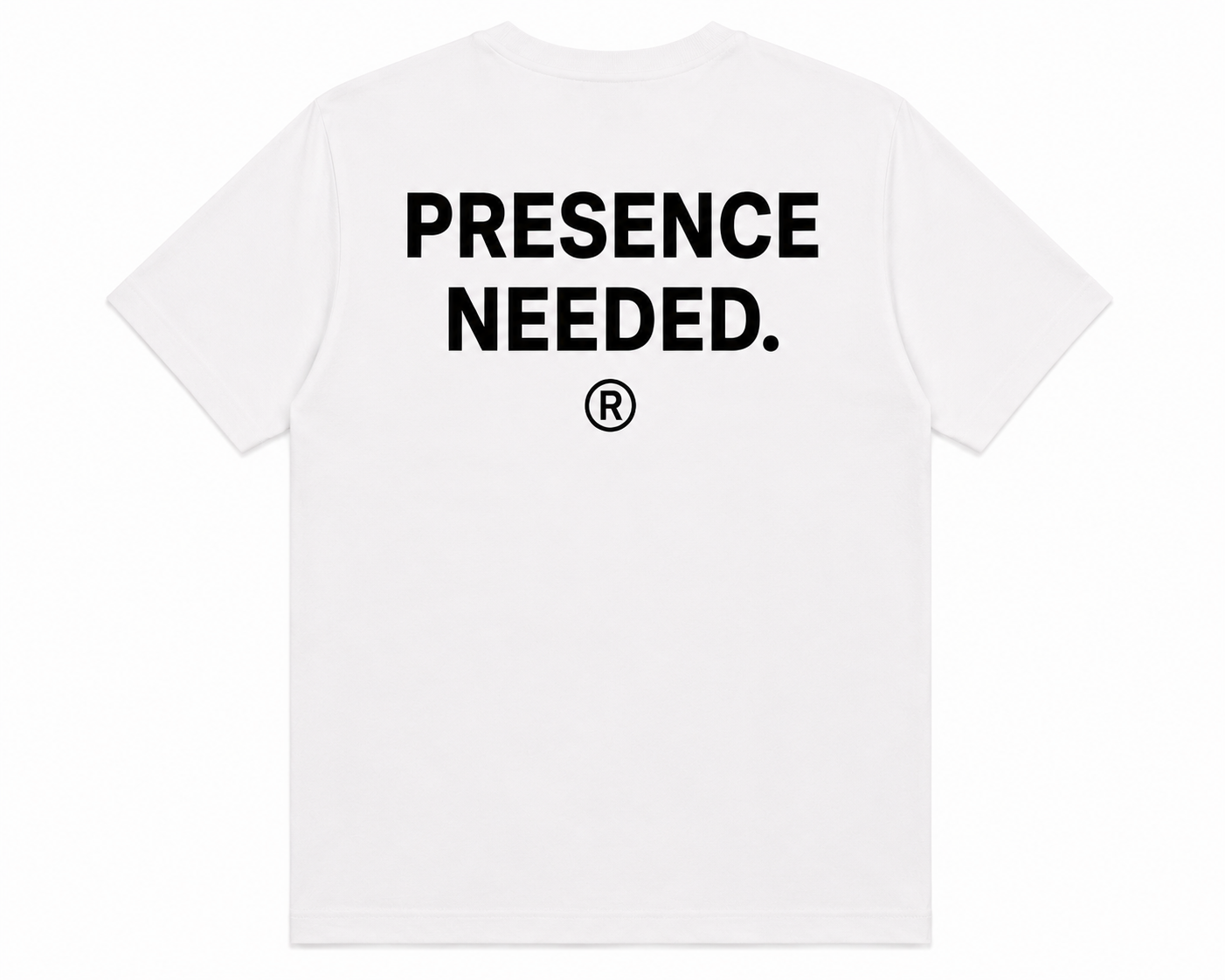 Presence Needed White Tee